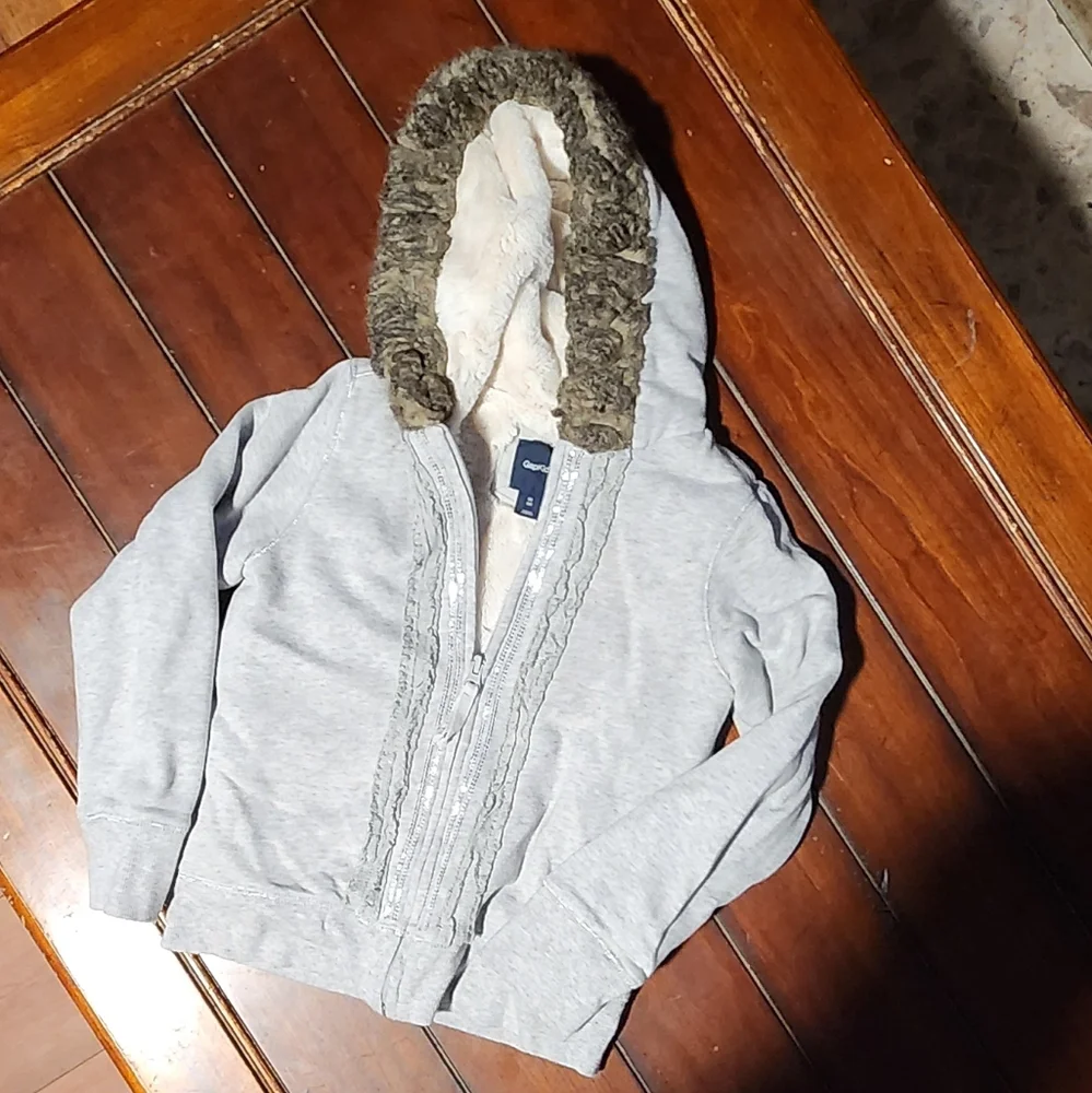 GAP Light Gray Kids Hoodie Jacket